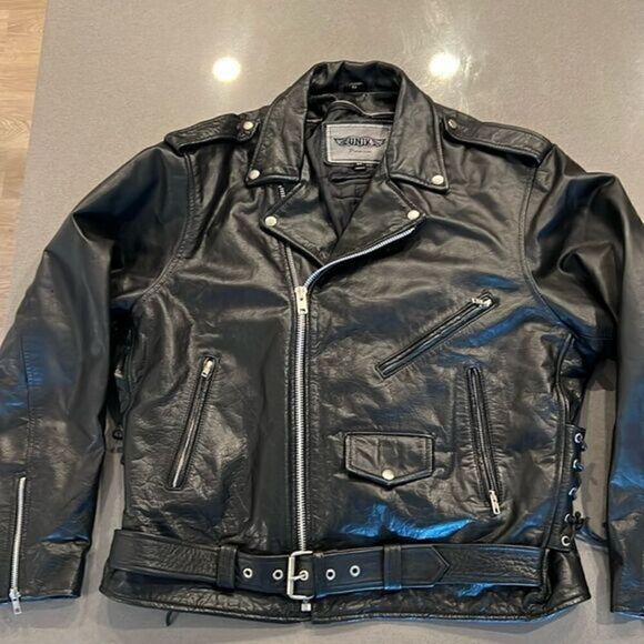 Unik Premium Leather Motorcycle Jacket - Picture 1 of 13